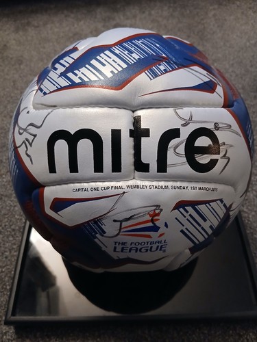 Signed carling cup final 2015 - signed,