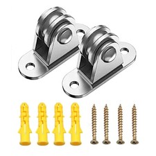 2Pcs Small Pulley Block Wheel