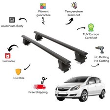 Bare Roof Rack Cross Bars Set