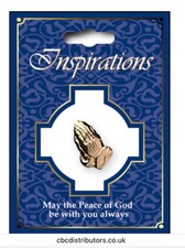 Praying hands brooch lapel - ,