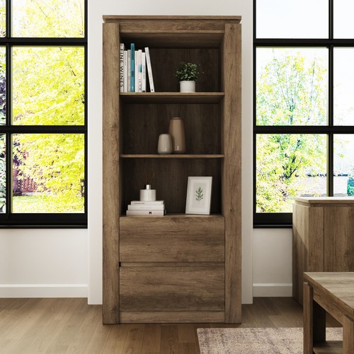 Canyon oak bookcase grey - canyon,