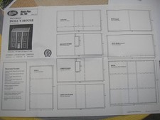 Hobbies plans of Victorian Dolls House 29" x 15" base size plan 794