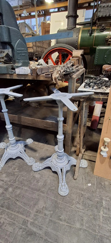 Vintage cast iron table base - vintage,