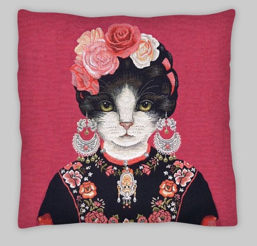 Cat cushion cover 45x - cat,