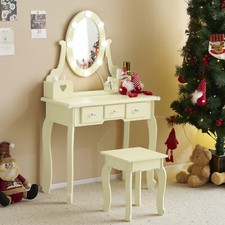 Kids Girls Vanity Table Set