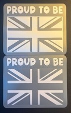 proud to be British decal 15cm