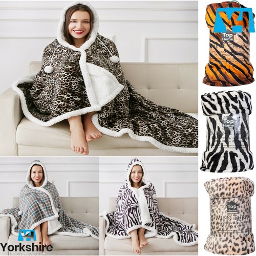 New hooded blankets double - new,