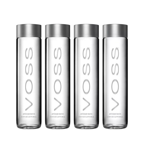 Empty voss water bottles - empty,