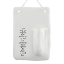 Wall vase hanging small white - wall,