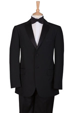 Mens Suit Black Tie Tuxedo