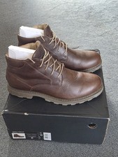 SOREL MADSON MENS LEATHER CHUKKA BOOTS TOBACCO 