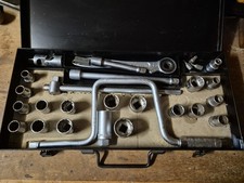 Vintage Elora 1/2 Drive AF And Whitworth Socket Set Made In West Germany.