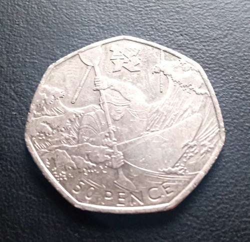 50p coin olympic canoeing - ,