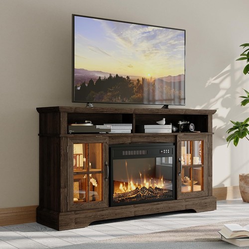 Fireplace stand farmhouse - fireplace,
