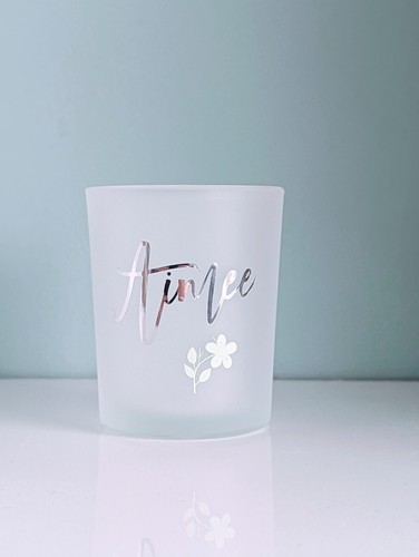 Personalised tea light holder - personalised,