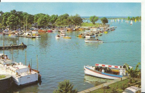 Suffolk postcard yacht - postcard,