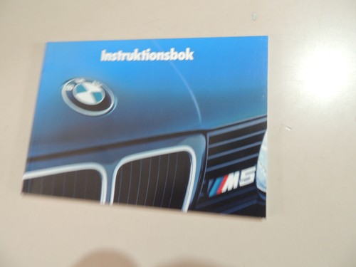 Instruction book bmw - m5, m5