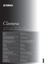 Yamaha clavinova cvp 409 - cvp-409,, 407