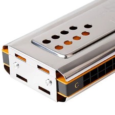 24 Holes C&G Dual Side Tremolo Harmonica Portable for Professional & Beginner