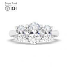 Oval Diamond Trilogy Ring