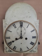 ANTIQUE LONGCASE CLOCK MOVEMENT, DIAL AND BELL P YARDLEY BISHOPS STORTFORD