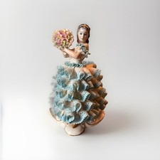 Vintage Irish Dresden MV Beautiful Porcelain Figurine Irish “Rose of Tralee”