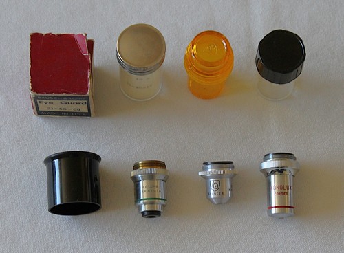 Vintage lot microscope - 4,