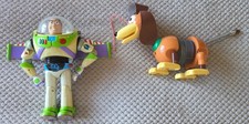Vintage Buzz Lightyear & Slinky Dog Toys - Disney/Pixar Toy Story Film Franchise