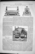 Old Bowater Axle Rolling Machine 1870 Furnaces Mechanical Firing Deac Victorian