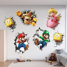 Mario cracked wall characters - mario,