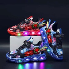 Boys Spiderman LED Trainers