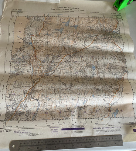 Lancashire ordnance survey - ordnance,