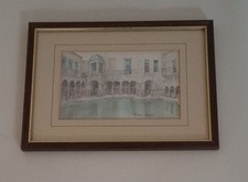David Skipp Bath, Avon Watercolour Vintage Framed Print