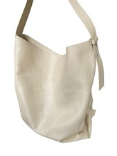 Cos Cream Leather Tote Hobo Large Shoulder Bag