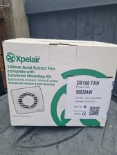 Xpelair DX100 Extractor Fan 90839AW 100MM 240V WINDOW/WALL BATHROOM,SHOWER ROOMS