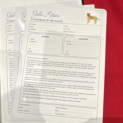 Any breed contract sale - breed,