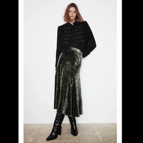 Zara green velvet - zara, rise