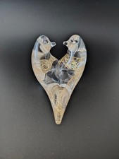 Marcolin Sardinia Crystal Signed Italian Glass Paperweight Figurine  with Labels