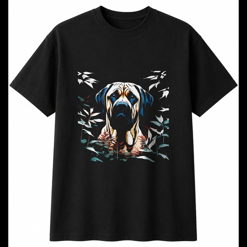Double exposure mastiff - double,