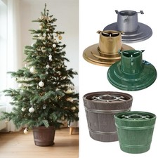Christmas Tree Stand Holder Bucket Water Reservoir Modern Real Tree Base 2 type