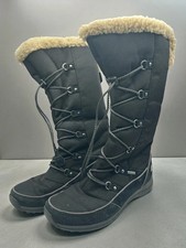 Clarks Wave Walk Gore-Tex Fleece Lined Black Womens Winter Boots UK Size 6