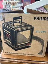 Philips 9" Cube CRT TV, Radio