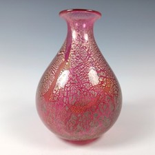 LABELLED Isle of Wight Studio / Harris 'Azurene Pink' Glass Vase