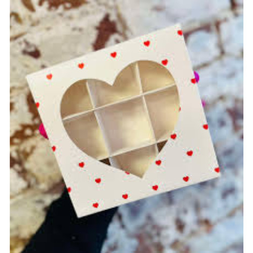Red heart selection boxes - red,