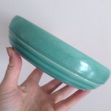 Vtg Pretty Turquoise Pottery