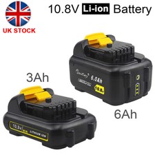 10.8V 12V 6Ah Li-ion Battery Fit For DeWalt DCB120 Cordless Drills Planers