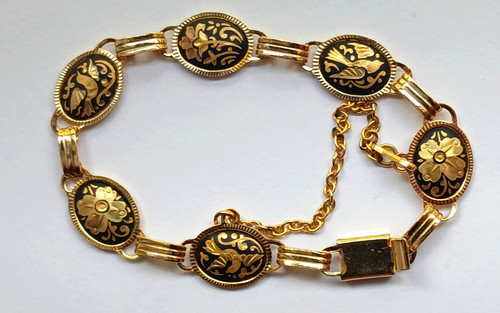 Vintage child black - black, gold