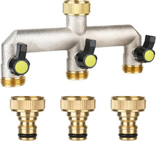 Hose Splitter 3 Way, Brass