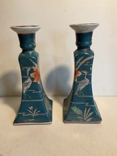 Pair Of Oriental Crane Lotus