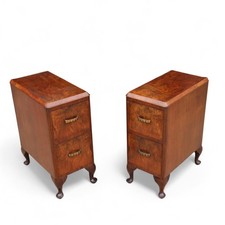 Vintage Art Deco Pair Of Burr